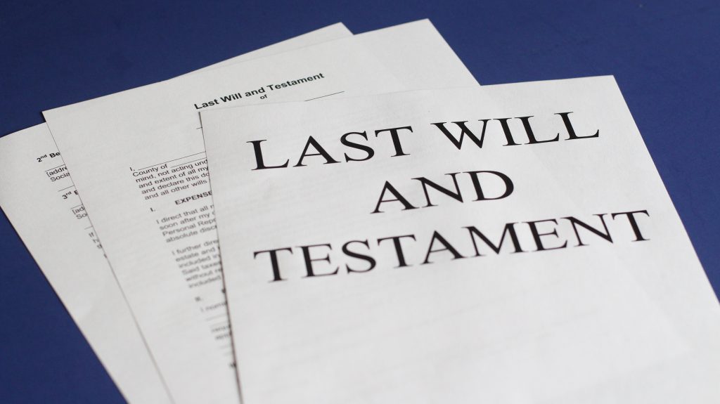 Last Will and Testament papers - Moseman Law Office, LLC